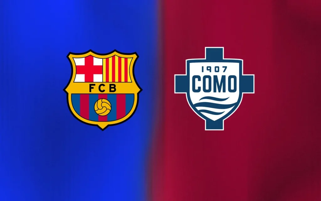 مباراة برشلونة وكومو