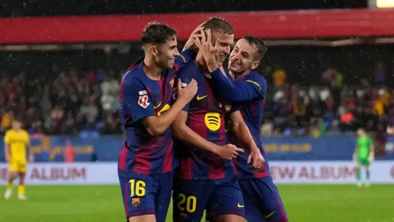 برشلونة يهزم خيتافي 2025